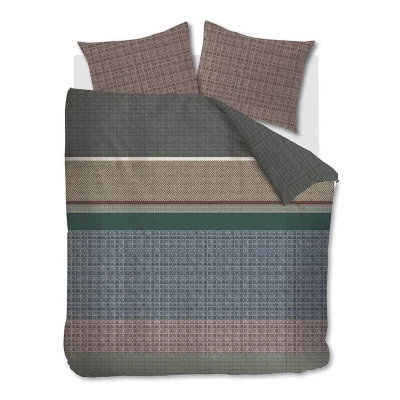 Afbeelding van Beddinghouse Birger dekbedovertrek Lits Jumeaux 240x200/220 Olijfgroen
