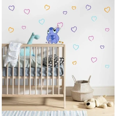 Afbeelding van Komar muursticker Stitch Artist, afmetingen: 50 x 70 cm, Disney voor kinderkamer