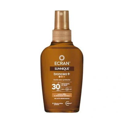 Afbeelding van Zonnebrandolie Ecran Sunnique Broncea+ SPF 30 (100 ml)
