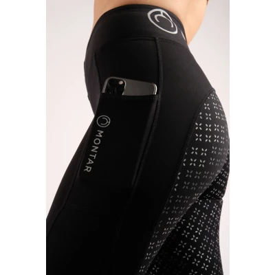 Image de Montar Legging d&#039;Équitation Selena Pull On Full Grip Noir 42