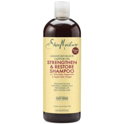 Afbeelding van Shea Moisture Versterkende en herstellende shampoo met Jamaicaanse zwarte ricinusolie, 482 ml