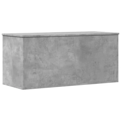 Afbeelding van Opbergbox 100x42x46 cm bewerkt hout betongrijs
