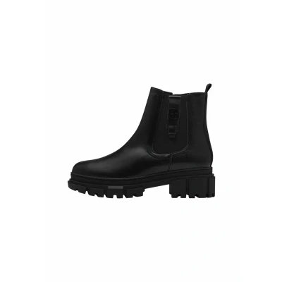 Afbeelding van s.Oliver Enkellaarsjes met plateauzool, Dames, Maat: 42, Black Schoenen