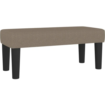 Afbeelding van vidaXL Bankje 70x30x30 cm stof taupe