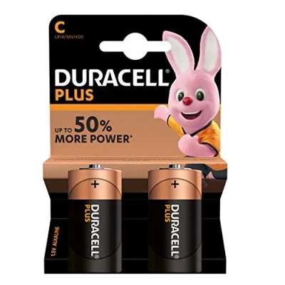 Afbeelding van Duracell Plus 1400 1,5 V babybatterijen, 2 stuks