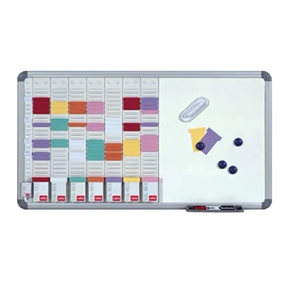 Afbeelding van Combi T kaart planbord met whiteboard