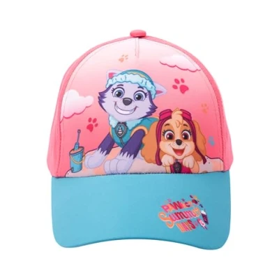 Afbeelding van Paw Patrol meisjes baseballpet Pawfect Summer Days verstelbare zonwering roze/blauw, 54, Roze/Blauw