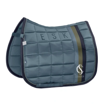 Image de Eskadron Tapis de Selle Classic Sports Big Square Mattgloss Dressage Steel BlueVendu par Agradi