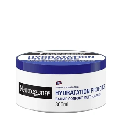 Afbeelding van Neutrogena Comfort Multi Usages Deep Hydratation Balm (300 ml pot) Vochtinbrengende balsem met Noorse formule Gezichts en lichaamsbalsem voor de droge huid