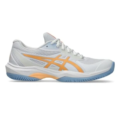 Afbeelding van ASICS Game Ff Padel Sneakers voor dames, Wit Oranje Glow, 37.5 EU