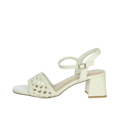 Afbeelding van Marco Tozzi sandaal met hak 2 28382 44 damessandalen, Beige, 40 EU