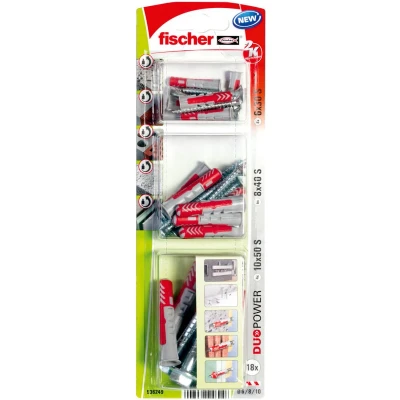 Afbeelding van Fischer DuoPower 6,8,10 S K NV Universele pluggen 536249 1 set(s)