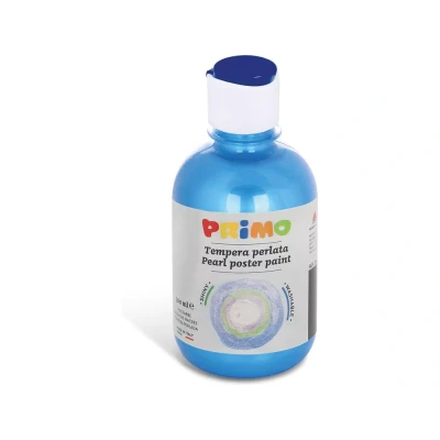 Afbeelding van Primo kant en klare PEARLESCENT plakkaatverf, flacon 300 ml met doorstroomdop ultramarijn