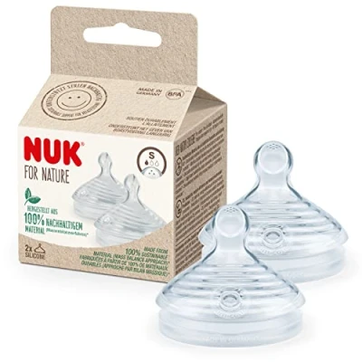 Afbeelding van 2 NUK voor Nature L siliconen spenen
