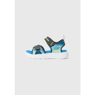 Afbeelding van Skechers Microspec Splash Sandalen voor kinderen, Maat: 33, Black/lime/blue Schoenen