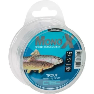 Afbeelding van C Tec Mono X Trout 500m Maat : 0.22mm