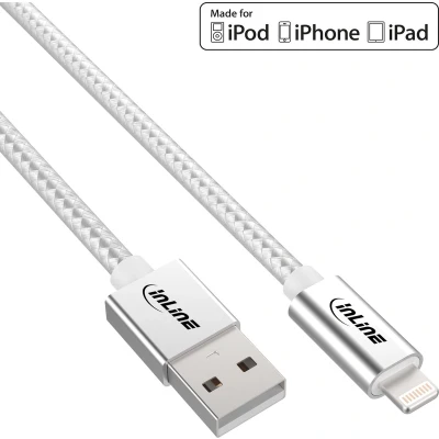Afbeelding van InLine Lightning USB kabel (2 m, 2.0),