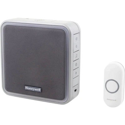 Afbeelding van Draadloze deurbel Honeywell (Complete set, 200 meter, 90 dB, Grijs)