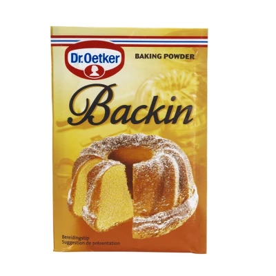 Afbeelding van Dr. Oetker Backin (bakpoeder) 80g (5x16g)