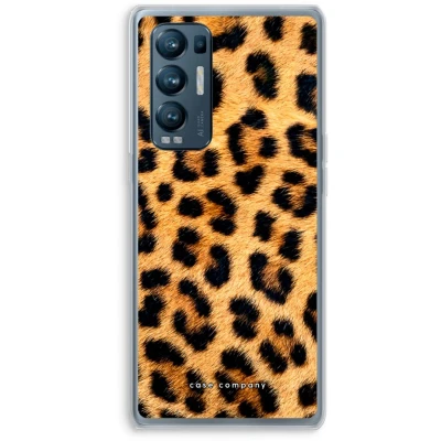 Afbeelding van Case Company® hoesje geschikt voor Oppo Find X3 Neo Luipaard Soft Cover Telefoonhoesje Bescherming aan alle Kanten en Schermrand