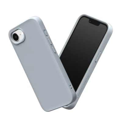Afbeelding van RHINOSHIELD Hoesje compatibel met [iPhone 16e] SolidSuit dunne hoes schokabsorberende technologie en premium matte afwerking zilvergrijs