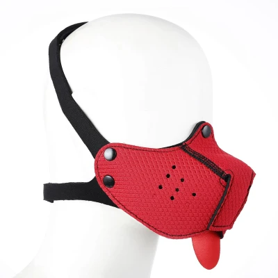 Afbeelding van Neoprene Puppy Dog Rood Mond masker