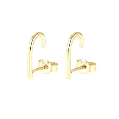 Afbeelding van Elli Suspender GEO Oorbellen goldcolored, Dames, Maat: One Size, Gold colored