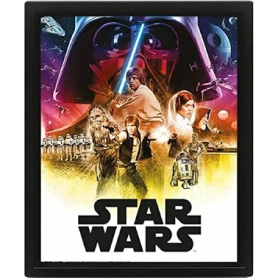 Afbeelding van Star Wars Episode Iv Framed 3D Poster 23x28cm