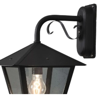 Afbeelding van Konstsmide Benu Down 435 750 Buitenlamp (wand) Spaarlamp, LED E27 100 W Zwart