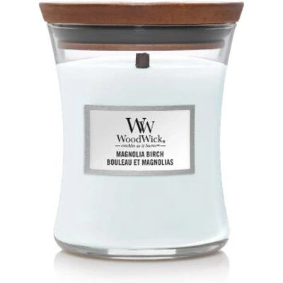 Afbeelding van WoodWick Geurkaars Medium Magnolia Birch 11 cm / ø 10