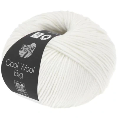 Afbeelding van LANA GROSSA Cool Wool Big Merinowol, extra fijn, machinewasbaar, viltvrij, handbreigaren van 100% scheerwol (merino), 50 gram wol voor breien en haken, 120 m