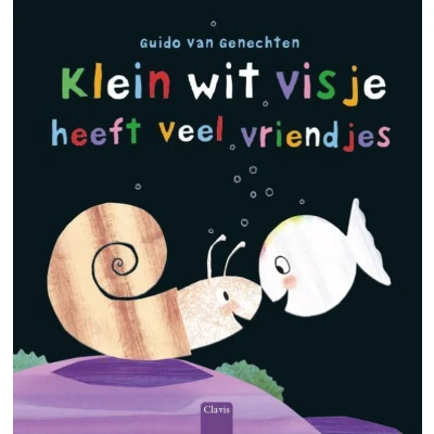 Afbeelding van Klein wit visje heeft veel vriendjes
