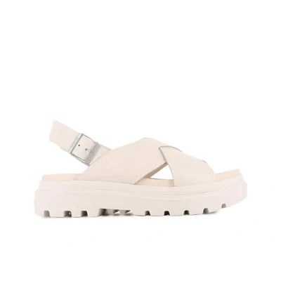 Afbeelding van Palladium Pallacruise Crossed Outdoorsandalen, Dames, Maat: 37, Almond milk Leer