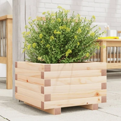 Afbeelding van Plantenbak 40x40x26,5 cm massief grenenhout