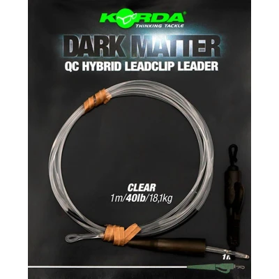 Afbeelding van Korda Dark Matter QC Hybrid Leadclip Leader 1m Kleur : Clear