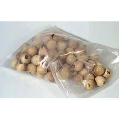 Afbeelding van Lotto kien ballen 90 st.hout 25mm.genum.