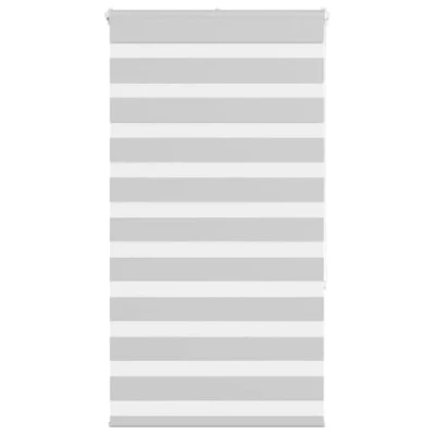 Afbeelding van vidaXL Zebra rolgordijn 75x150 cm stofbreedte 70,9 lichtgrijs