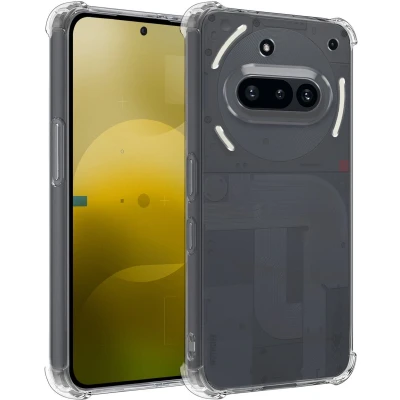 Afbeelding van Hoesje Geschikt voor Nothing Phone 3a Shockproof Case Siliconen Hoes (3a) Cover Transparant