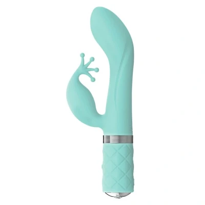 Afbeelding van Pillow Talk Kinky Turquoise Rabbit Vibrator GRATIS TOY bij iedere bestelling v.a. 40,