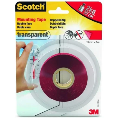 Afbeelding van 3M Scotch 40041950 Montagetape Transparant (l x b) 5 m 19 mm 1 stuk(s)
