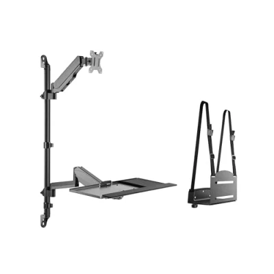 Afbeelding van Equip 650170 base e supporto per PC/workstation All in One 8 kg Nero 43,2 cm (17&#039;) 81,3 (32&#039;)