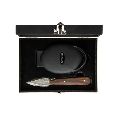 Afbeelding van Laguiole Style De Vie Oestermes Met Beschermer 15 Cm Donkerbruin