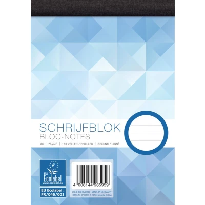 Afbeelding van 5 Schrijfblok Work gelineerd A6 100 vel