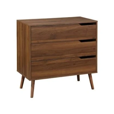 Afbeelding van sweeek Notenhouten ladekast, l 80x d 40 h 80cm