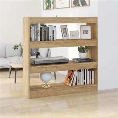 Afbeelding van Boekenkast/kamerscherm 100x30x103 cm sonoma eikenkleurig