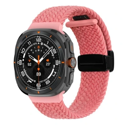 Afbeelding van Braided band met D buckle sluiting Roze Samsung Galaxy Watch Ultra 47mm
