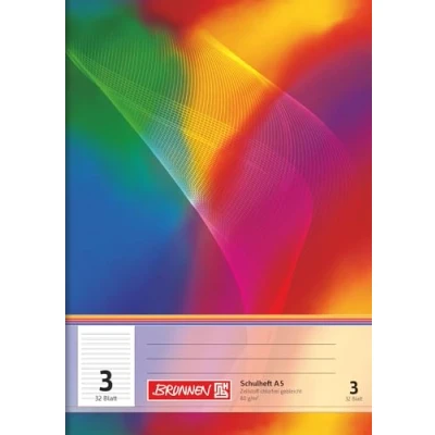 Afbeelding van Brunnen, Notitieboekje + schrijfblok, Schriften A5 32 vellen liniaal 3 (A5)