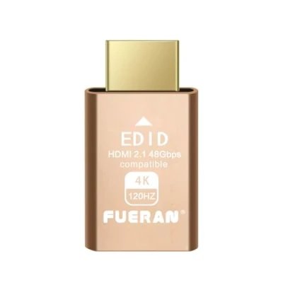 Afbeelding van FUERAN 2.1 HDMI dummy Plug, 4K 120Hz Virtual Display Emulator, Headless Ghost Adapter ondersteunt 3840x2160@120HZ, 1440@120HZ, 1080P @120HZ hdmi, edid emulator (HDMI2.1 1P)