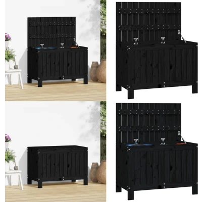 Afbeelding van Tuinbox 115X49X60 cm Massief grenenhout Honingbruin 76 x 42.5 54 / Zwart