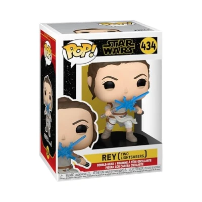 Image de Figurine Funko Pop Star Wars Episode 9 Rey with 2 Light Sabers